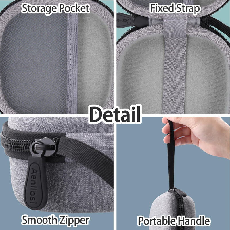 Aenllosi Case for Bose SoundLink Micro Bluetooth Speaker, Bose Speaker Storage Organizer, White Smoke (Case Only) - Image 3